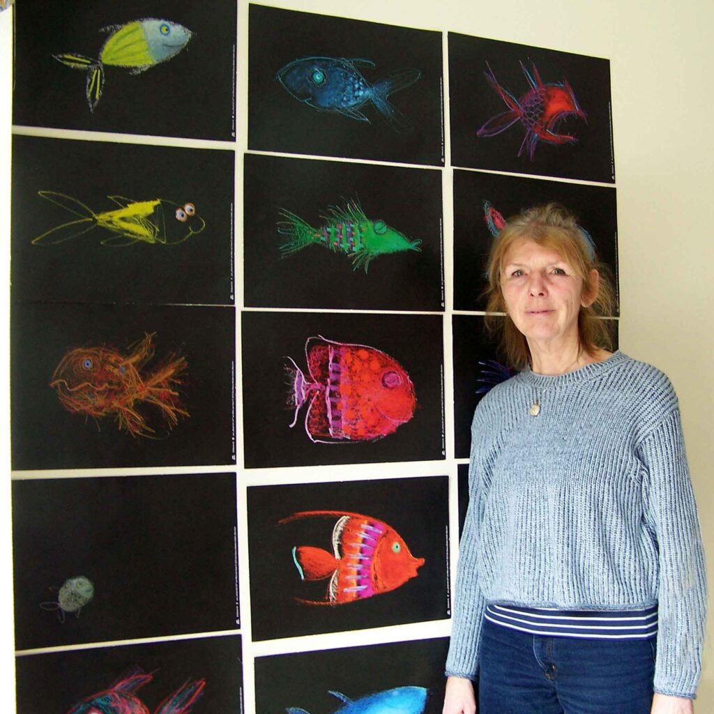 Gefühlsfische in der Kunsttherapie